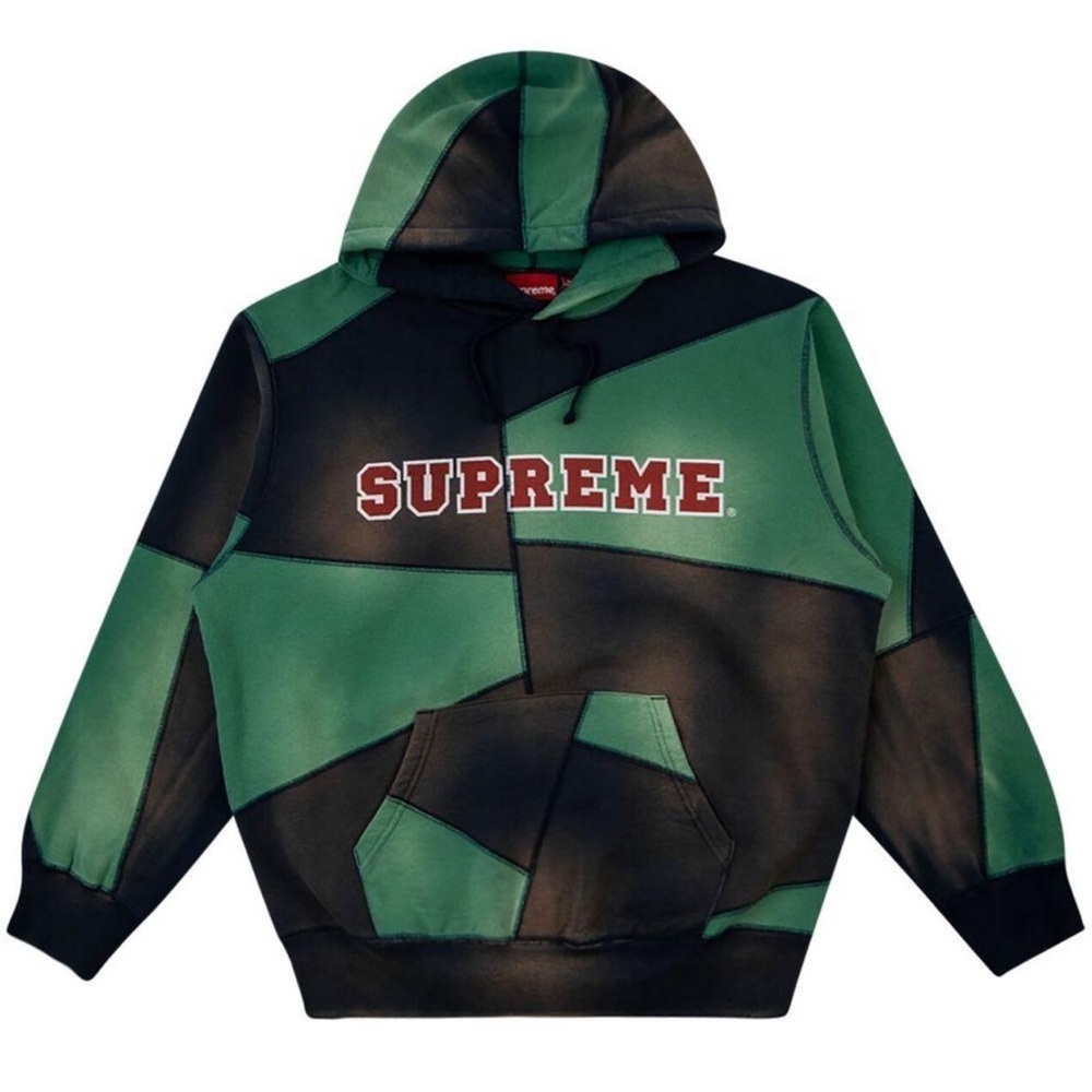 Supreme Patchwork Hooded Sweatshirt